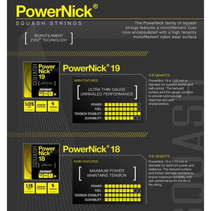 Ashaway PowerNick 19 110 mtr. - Squashwebwinkel