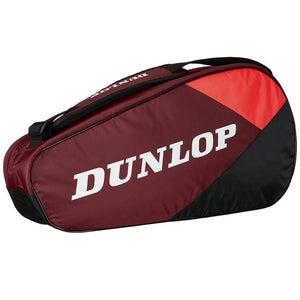 Dunlop CX Club 3 Racketbag zwart/rood - Squashwebwinkel