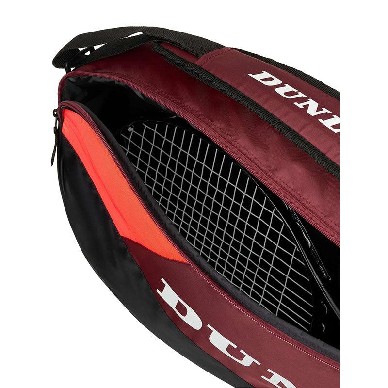 Dunlop CX Club 3 Racketbag zwart/rood - Squashwebwinkel