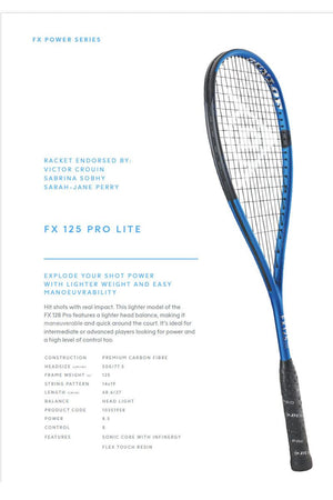 Dunlop FX 125 Pro Lite (2024) - Squashwebwinkel