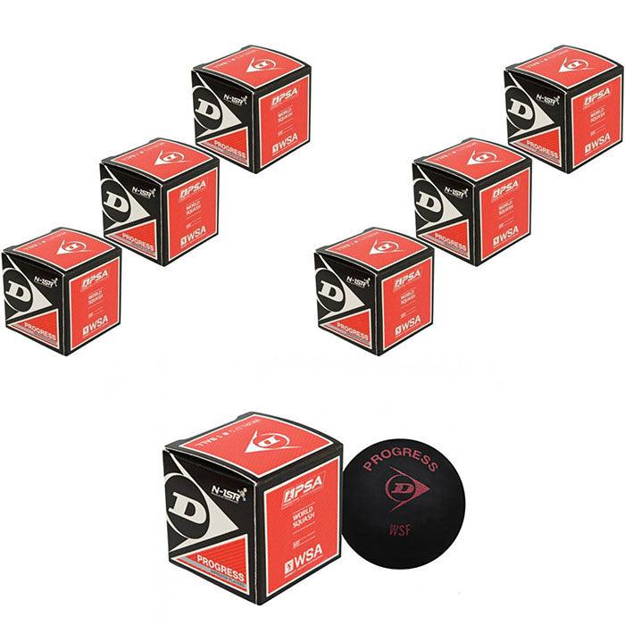 Dunlop Squashball (6x) progress (rode stip) - Squashwebwinkel