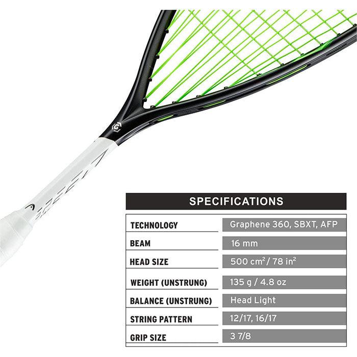 Head Graphene 360 Speed 135 Slimbody - Squashwebwinkel