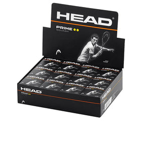 Head squashbal Prime dubbel geel 12x - Squashwebwinkel