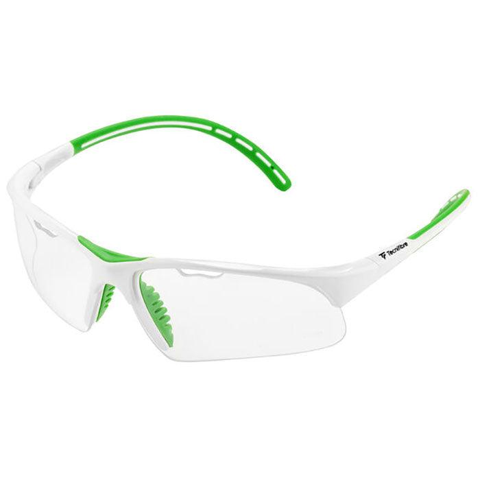 Tecnifibre Absolute Squashbril wit/groen - Squashwebwinkel